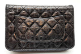 Chanel Aged Striped Leather Reissue Wallet On A Chain Eb0626lpxzde