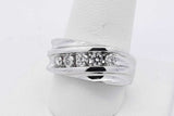 0.25cttw Diamond Ring In 14k White Gold 5.9 Grams Size 9.25 Eb0926cxzsa
