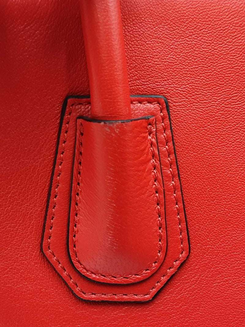 Givenchy Antigona Satchel In Red Leather Fw0725lrzdu