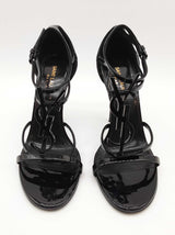 Saint Laurent Ysl Cassandra Black Patent Leather Heels Size Eu 36.5 Do0826lrxde