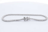 Approx. 2.0ctw Lab Grown Diamond Tennis Bracelet Sterling Silver 6.2g Eb1224locdu