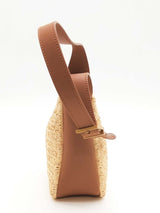Yves Saint Laurent Mini Raffia & Leather Shoulder Bag Eb0126lxxzde