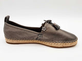 Coach Floralapp Mt Espadrille Gunmetal Silver Slip Ons Size Us 6b Do0425oxde