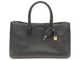 Michael Kors Scarlett Black Pebbled Leather East West Satchel Bag Do0626lxzde