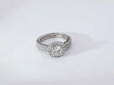 1.62 Cttw Diamond 18k White Gold 5.8 Grams Wedding Set Size 5.5 Aa0925exzsa