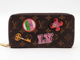 Louis Vuitton Monogram Long Patches Zippy Wallet Brown Aa0726orzsa