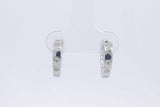 0.24cttw Diamond Hoop Earrings In 18k White Gold 3.3 Grams Eb0326ocrdu