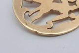 14k Yellow Gold Gemini Zodiac Pendant With A Diamond 3.9 Grams Eb0326wxzsa