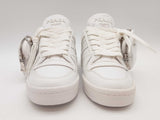 Prada X Addidas Forum Low Triple White Sneakers Size 7.5 Us Sd0725lrzde