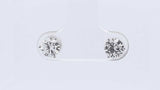 1.0cttw Lab Grown Diamond Stud Screwback Earrings 14k White Gold 0.8g Eb326orxdu