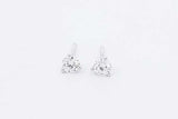 0.50ctw Lab Grown Diamond Stud Earrings In 14k White Gold 0.6 Grams Eb0325lwodu
