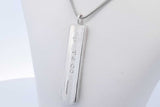 Tiffany & Co. 1837 Sterling Silver Bar Pendant Necklace 12.2g 18.5 In Eb0726rxde