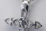 Diamond Cross Pendant & Diamond Necklace In Platinum 10 Grams 20 Inch Eb0326lrxzdu