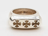 Chrome Hearts Cross Bar Band 0.925 Silver 14.7g Ring Size 5 Do0625lorde