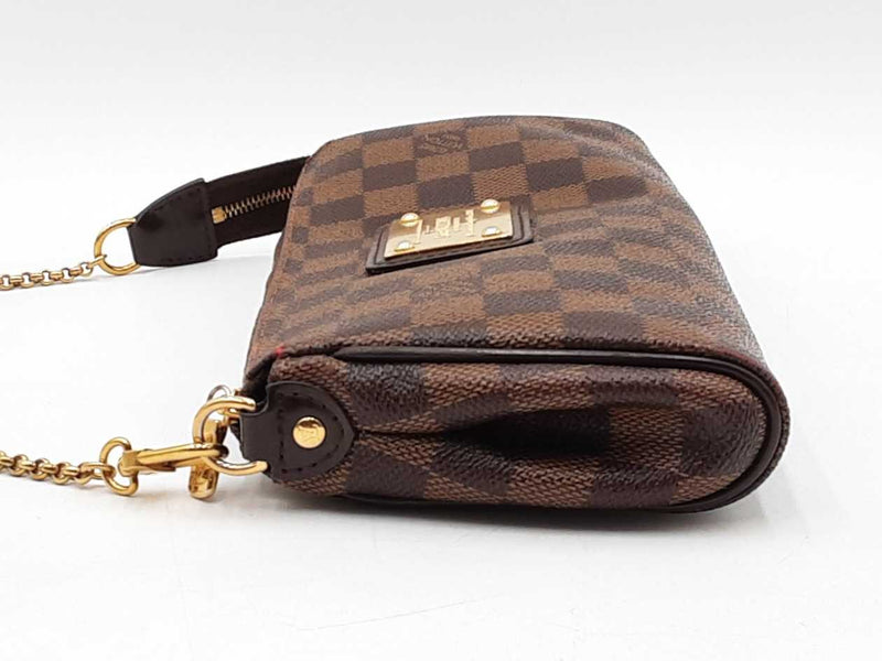 Louis Vuitton Eva Convertible Clutch In Damier Ebene Coated Canvas Fw1125wordu