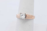 0.42ctw Princess Cut Diamond Ring In 14k Yellow Gold 4.5g Size 6.75 Eb0526ixzdu