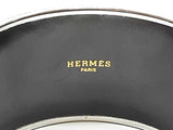 Hermes Black Tresors Retrouves Enamel Metal 125.0g Bangle Bracelet 8.25 In Do0525pxzde
