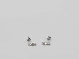 0.63 Dwt Lab Grown Diamond 4.4 Grams Necklace & Earrings Ensemble Sterling Silver Jg1225esmia