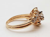 1.03 Cttw Natural Diamonds 14k Yellow Gold 6.0g Ring Size 7.5 Do0626rxzde