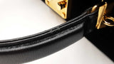 Fendi Push-lock Box Satchel In Black Velvet Fw0926cxzdu