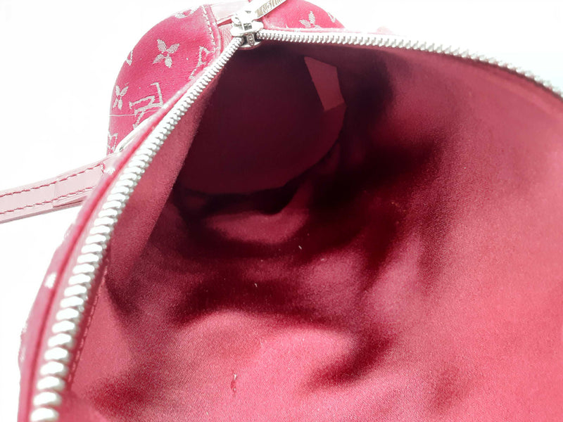 Louis Vuitton Bb Monogram Rouge Satin Little Papillon Shoulder Bag Lh0924ixzde