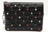 Louis Vuitton Crystal Embellished Black Lambskin Monogram Coussin Eb1225loxzde