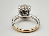 4.23 Carat Lab Grown Diamond 18k White Gold 5.4g Ring Size 6 Do0125ixzxde