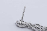 2.56cttw Diamond Drop Stud Earrings In 18k White Gold 3.2 Grams Eb0326lxexdu
