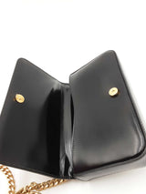 Prada Polished Black Leather Shoulder Bag Eb0726ixzdu