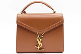 Yves Saint Laurent Brown Leather Cassandra Top Handle Bag Eb0426cxzde