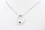 Tiffany & Co. Peretti 925 Eternal Circle Pendant Necklace 4.1g 16 Inch Eb626rxde