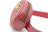 Gucci Gg Marmont Quilted Chevron Red Leather Belt Bag Size 85/34 Eb0926wxzsa