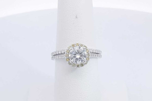 Approx. 1.68ctw Lab Grown Diamond Wedding Set 14k White Gold 4.1g Sz 6.5 Eboersa