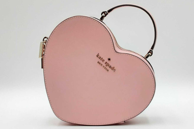 Kate Spade Love Shack Pink Leather Heart Crossbody Bag Eb1224ixdu