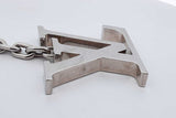 Louis Vuitton Silver Tone Lv Initials Key Holder Bag Charm Eb0726lxzdu