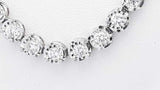 8.0ctw Lab Grown Diamond Tennis Necklace Sterling Silver 21.5 Grams Eb0725srxdu