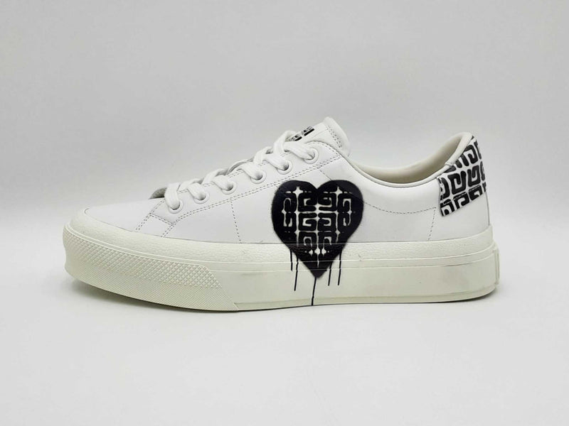 Givenchy X Chito City Heart 4g Tag Effect White Size 38 Sneakers Fw0125lxzdu