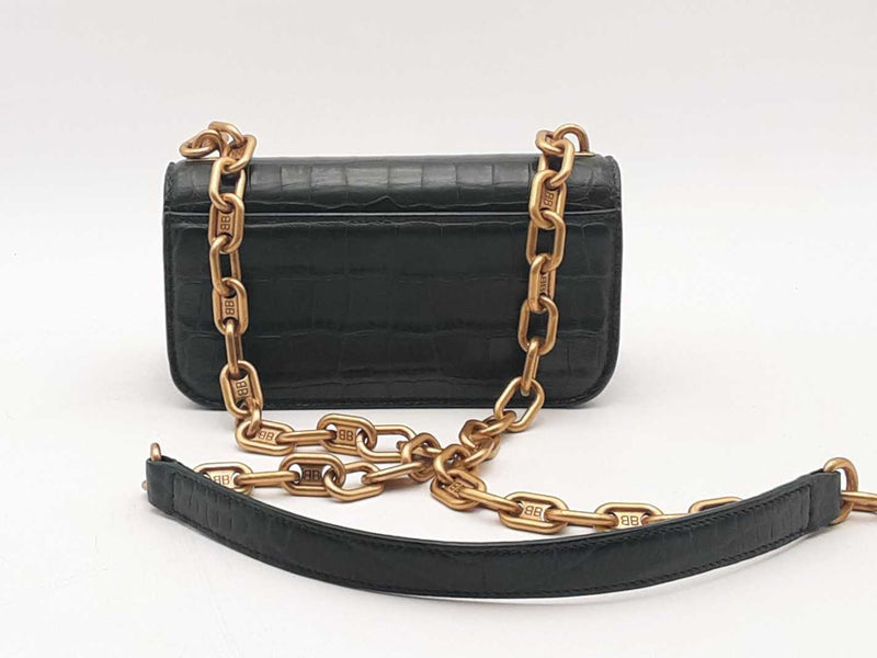 Balenciaga Xs Gossip Wallet Crossbody Bag Green Aa0825wzxsa