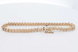 0.54cttw Diamond Tennis Bracelet In 14k Yellow Gold 8.8 Grams 7 Inch Eb0826crxsa