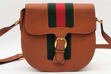 Gucci Leather Web Stripe Crossbody Bag Eb1026pxzde