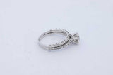 2.4cttw Diamond Ring In 18k White Gold 4.4 Grams Size 7.5 Eb1026wxxzde