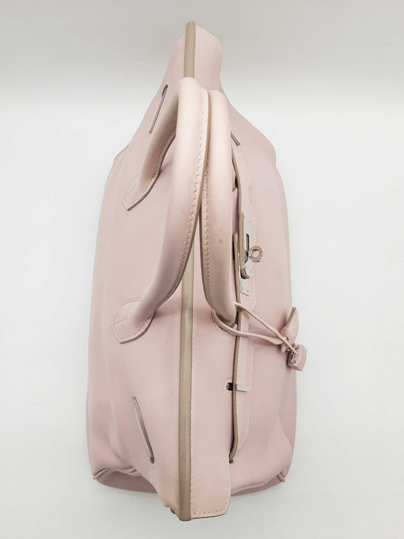 Hermes Birkin 35 Rose Dragee Pink Swift Palladium Handbag Do1025rxzxde