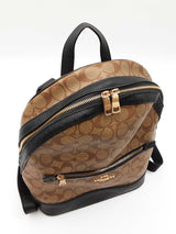 Coach Kenley Backpack In Signature Coated Canvas & Black Saffiano Leather Fw00925lzxdu