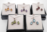 Set Of 5 Gemstone Ensemble Sets In Sterling Silver Eb0925crsa
