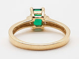 Synthetic Emerald 14k Yellow Gold 3.2g Ring Size 7.25 Do0626oexde
