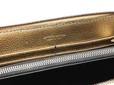 Bottega Veneta Camera Bag In Metallic Gold Grained Leather Fw0726wxzdu