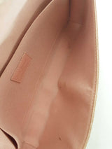 Louis Vuitton Pochette Félicie In Damier Azur Canvas & Rose Leather Fw0626rrzdu