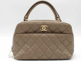 Chanel Trendy Cc Bowling Bag Beige Aa0926ezxsa