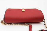 Michael Kors Red Saffiano Leather Envelope Crossbody Wallet Eb0925oxsa