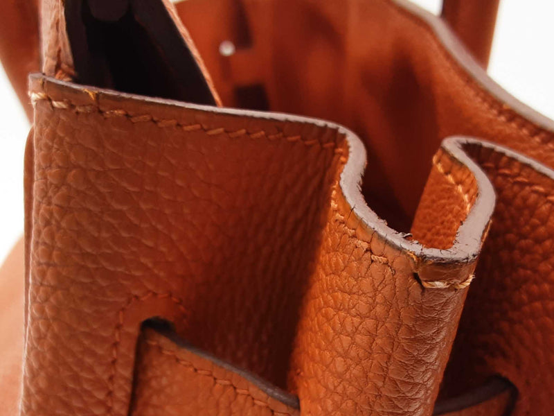 Hermes Birkin 35 Potiron Orange Clemence Palladium Handbag Do0325crxzde